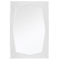 Lovelyhome 24 x 36 in. Queen Etched Beveled Bathroom & Vanity Mirror LO1527461